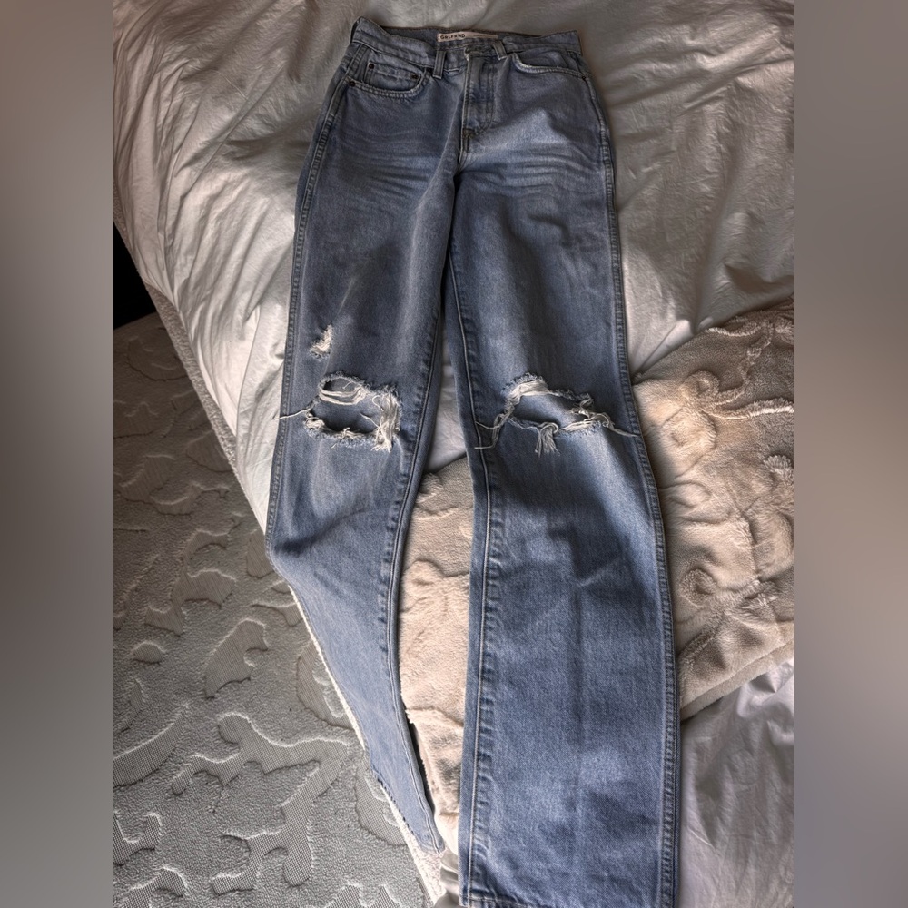 Sara Super High Rise Slim Straight Jeans in Red Rock - Picture 4 of 6